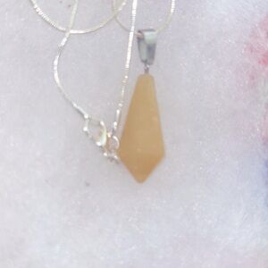 Hippie Boho Citrine Silver 24” Neck…